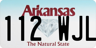 AR license plate 112WJL