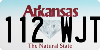 AR license plate 112WJT