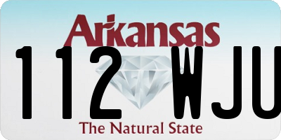 AR license plate 112WJU