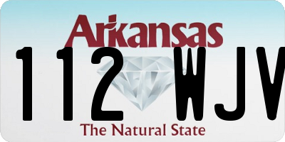 AR license plate 112WJV
