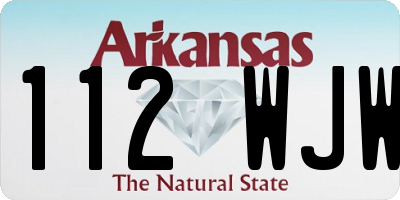 AR license plate 112WJW