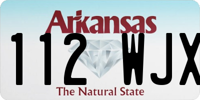 AR license plate 112WJX