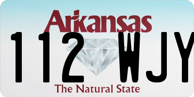 AR license plate 112WJY