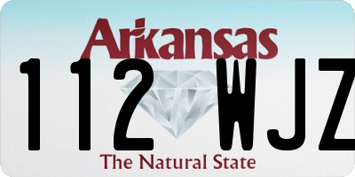 AR license plate 112WJZ