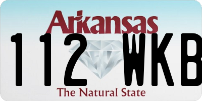 AR license plate 112WKB