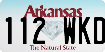 AR license plate 112WKD