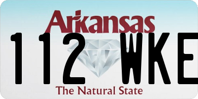 AR license plate 112WKE