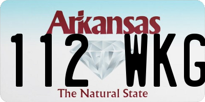 AR license plate 112WKG
