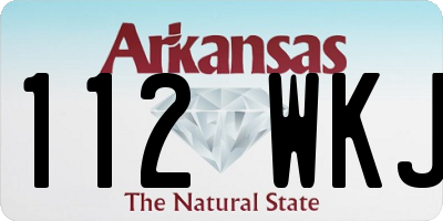 AR license plate 112WKJ