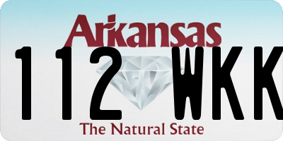AR license plate 112WKK