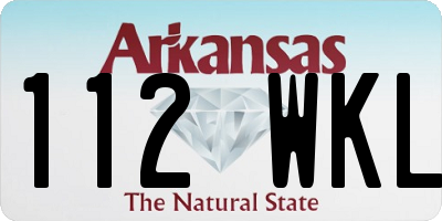 AR license plate 112WKL