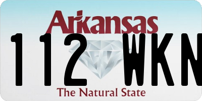 AR license plate 112WKN