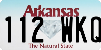 AR license plate 112WKQ