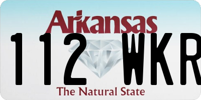 AR license plate 112WKR
