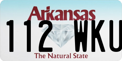 AR license plate 112WKU