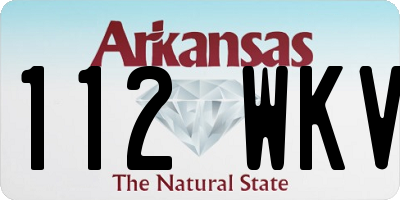 AR license plate 112WKV