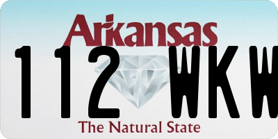 AR license plate 112WKW