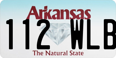 AR license plate 112WLB