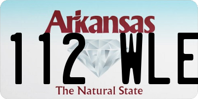 AR license plate 112WLE