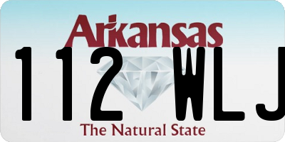 AR license plate 112WLJ