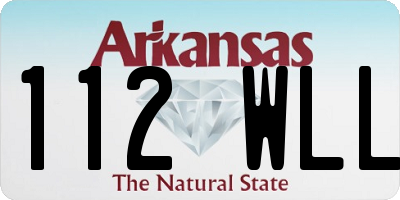AR license plate 112WLL