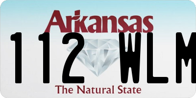 AR license plate 112WLM