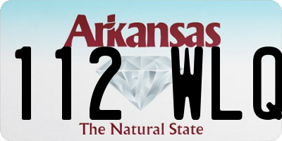 AR license plate 112WLQ