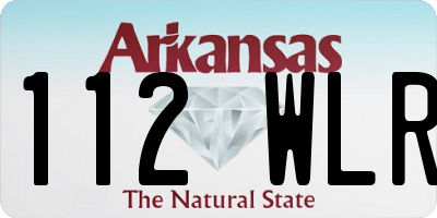 AR license plate 112WLR