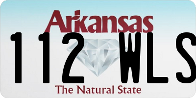 AR license plate 112WLS