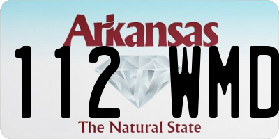 AR license plate 112WMD
