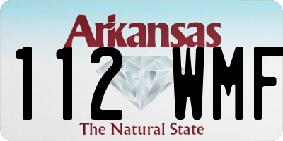 AR license plate 112WMF
