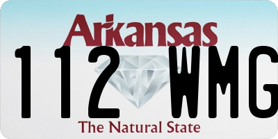AR license plate 112WMG