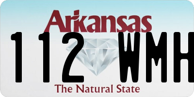 AR license plate 112WMH