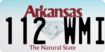 AR license plate 112WMI