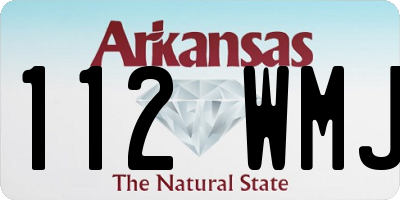 AR license plate 112WMJ