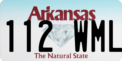 AR license plate 112WML