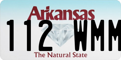 AR license plate 112WMM