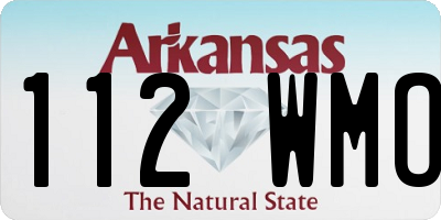 AR license plate 112WMO