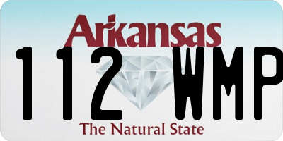 AR license plate 112WMP