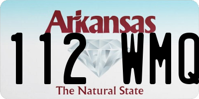 AR license plate 112WMQ