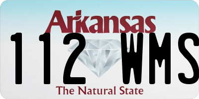 AR license plate 112WMS