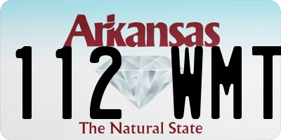 AR license plate 112WMT