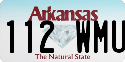 AR license plate 112WMU