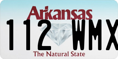 AR license plate 112WMX