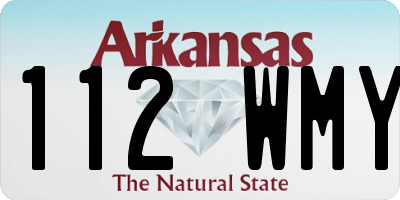 AR license plate 112WMY