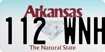 AR license plate 112WNH