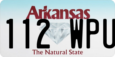 AR license plate 112WPU