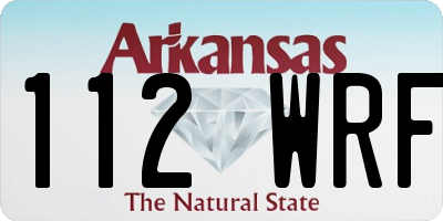 AR license plate 112WRF