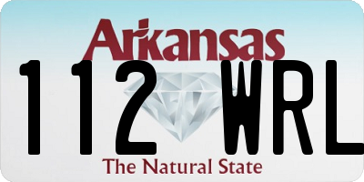 AR license plate 112WRL