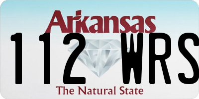 AR license plate 112WRS